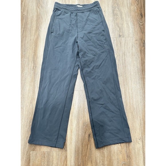 LULULEMON Jogger Pant Wide Leg Pockets Heather Gray Activewear Men’s Size‎ SMALL - Picture 1 of 8